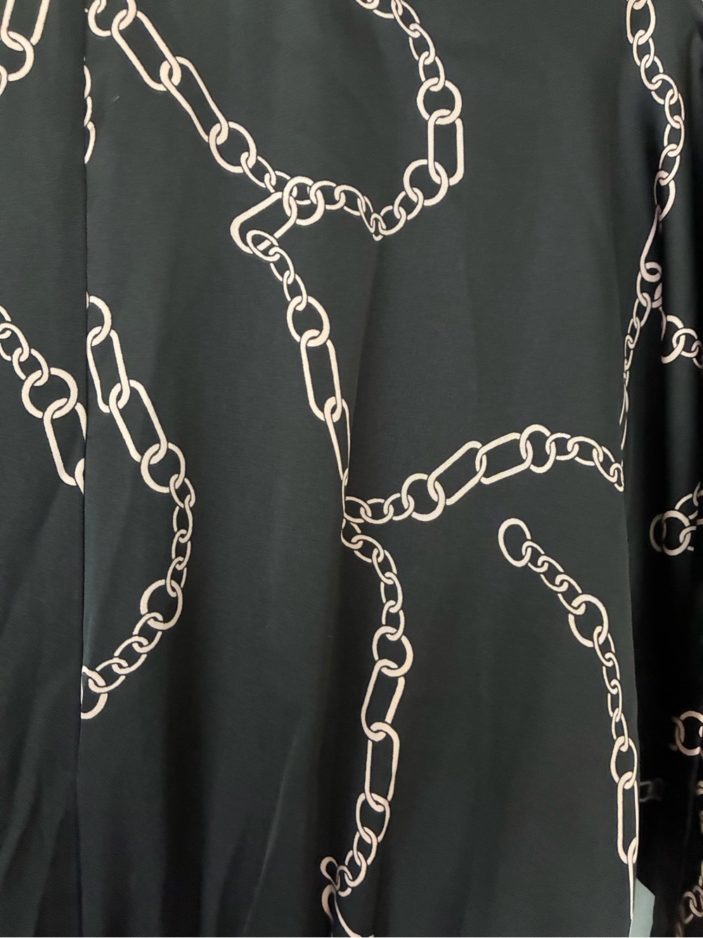 ZARA CHAIN PRINT DRESS Black/Pink Size S - Picture 9 of 10